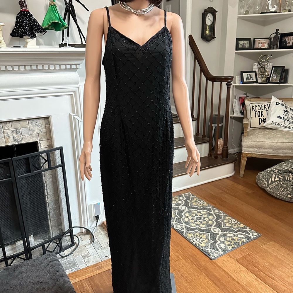 Stenay Black Beaded evening gown Black